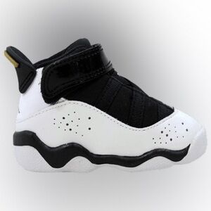 Jordan 6 Rings TD 'White Black' 7C Toddler Sneakers